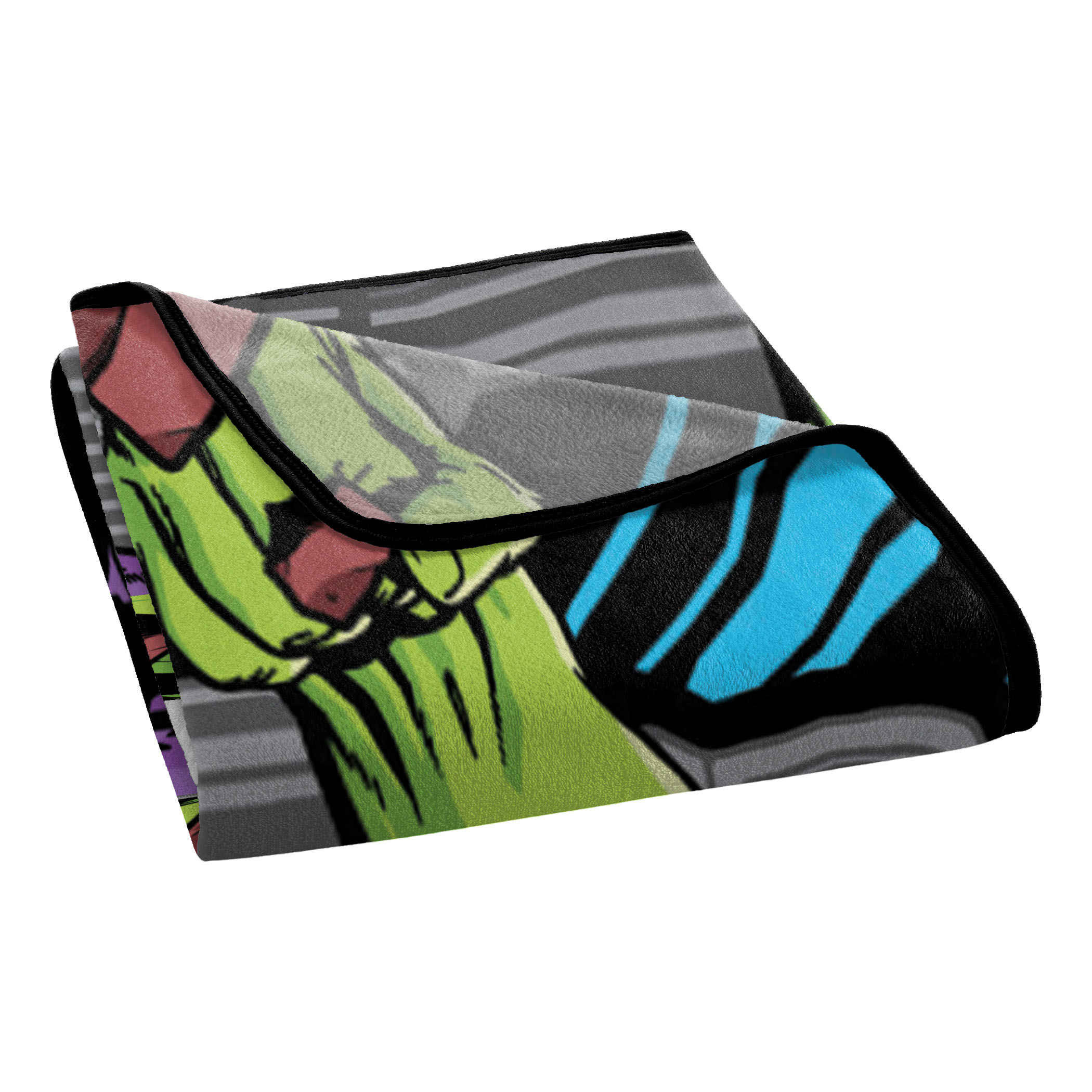 The Incredible Hulk Breaking Bricks Micro Raschel Throw Blanket 46"x60"